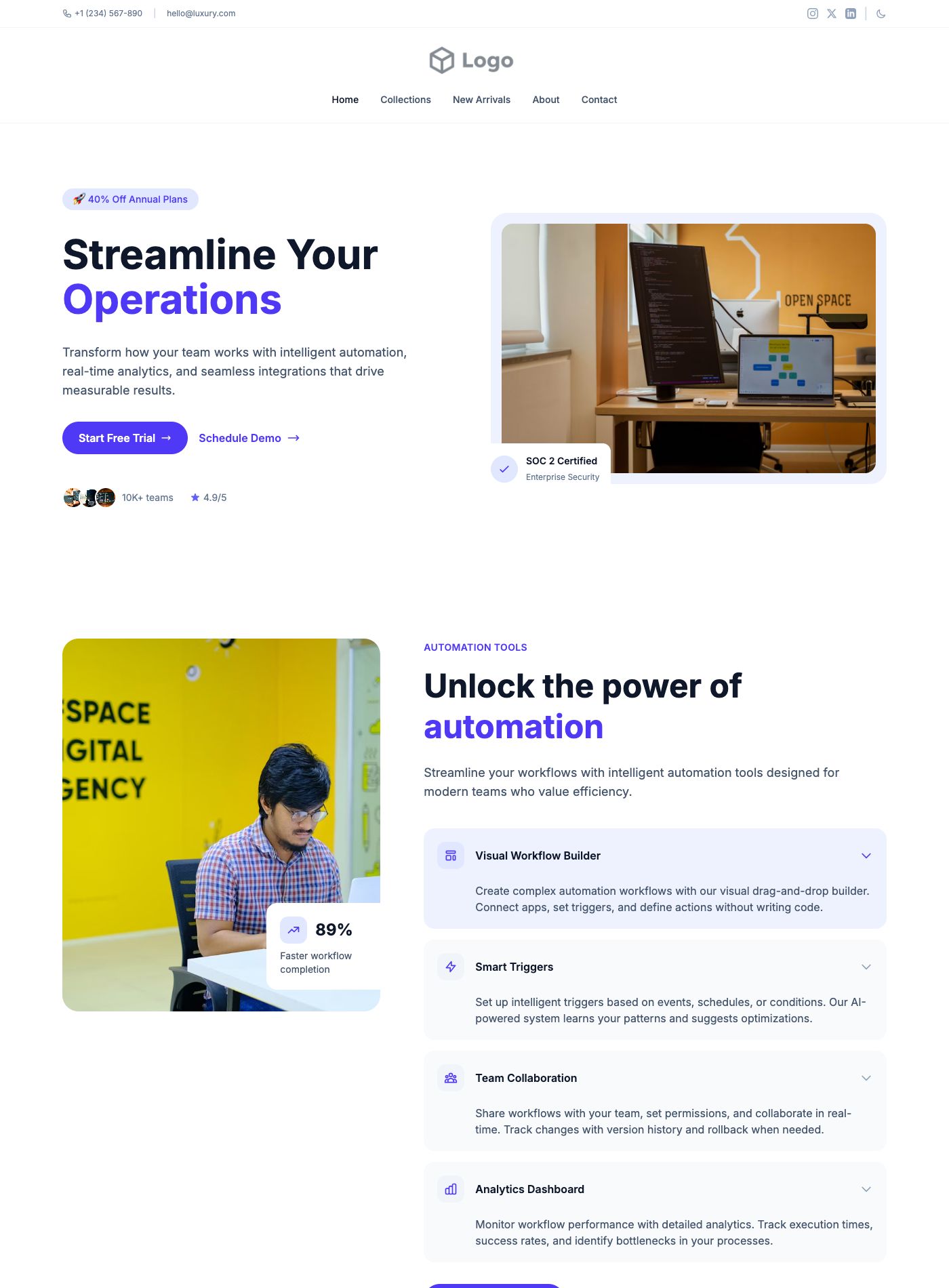 002 Feature Rich Multi Section preview